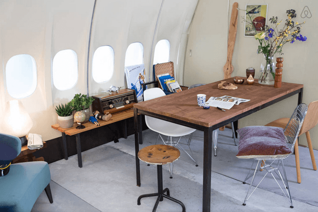 10 absurd vacation rentals jaggers villa bransons village airplane apartment gallery 2