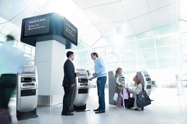 airport self check in kiosk
