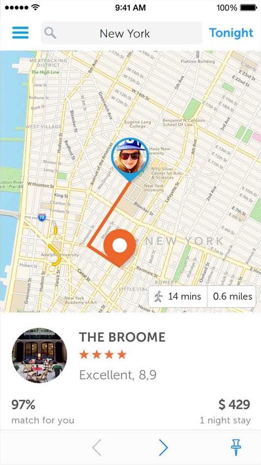booking now app new york