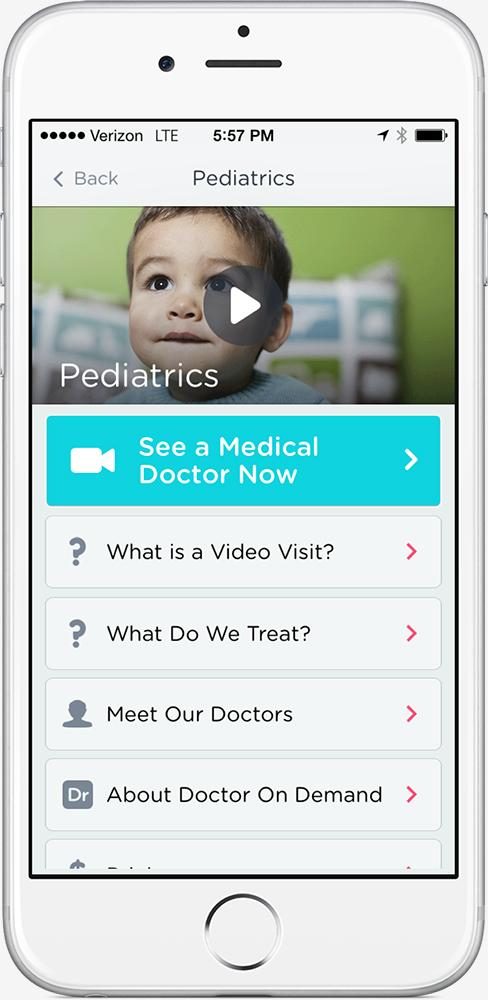 doctor on demand brings doctors and psychologists to your phone iphone pedatrics