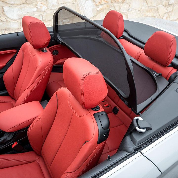 2015 BMW 228i convertible interior back