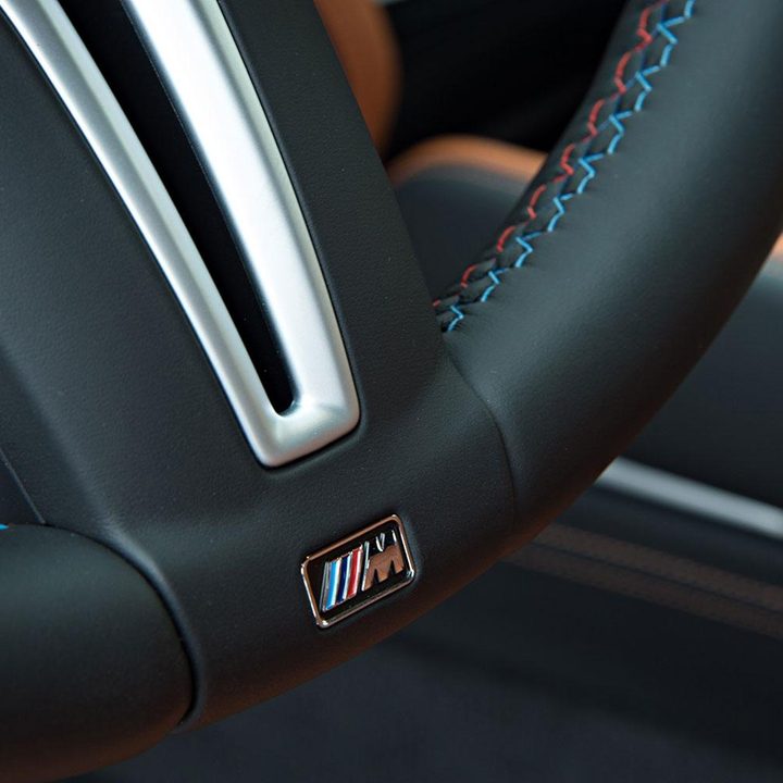 2015 BMW X6 M steering wheel detail