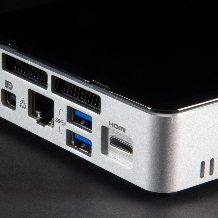 Intel NUC Core i5 NUCi5RYK mini PC review rear ports