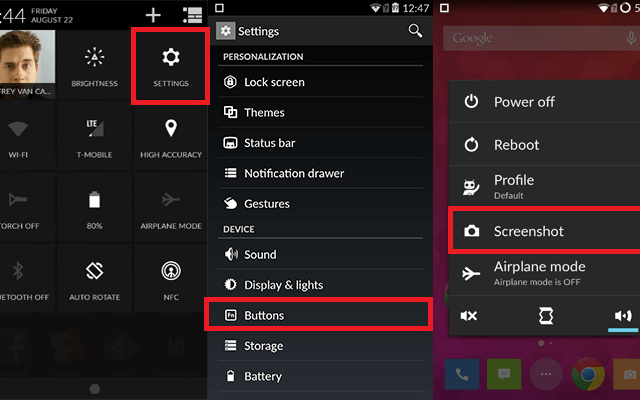 OnePlus One Screen Options