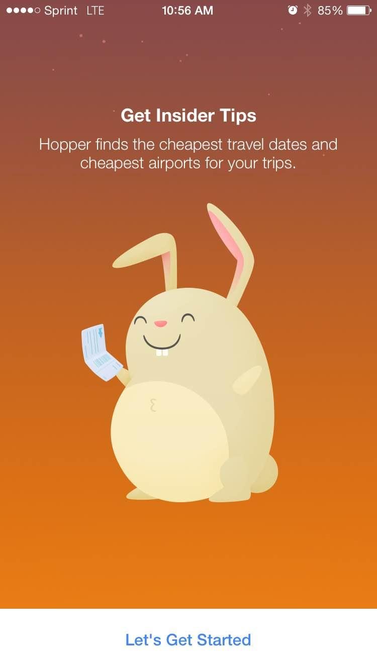 now boarding lots sites sell flights price predictions hopper sells reassurance screen 3 onboarding