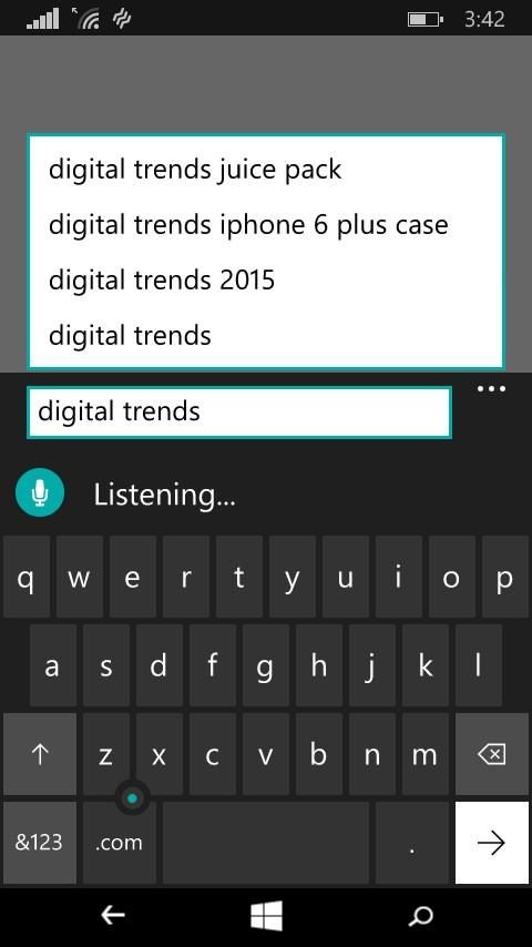 windows 10 technical preview phone hands on voice to text