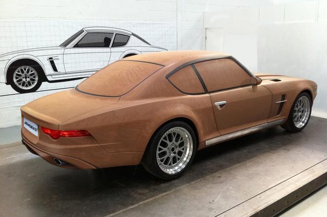 Jensen GT clay model
