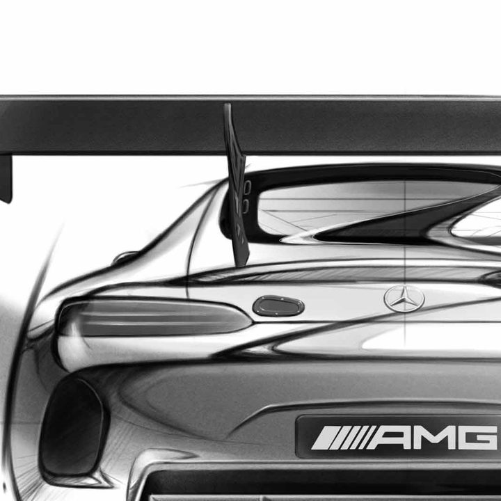 mercedes amg gt3 sketch 2