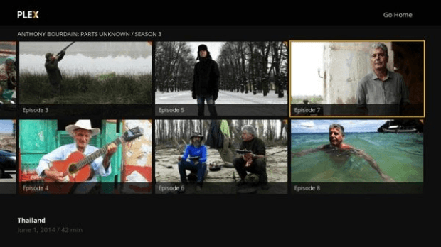 Plex for Roku app