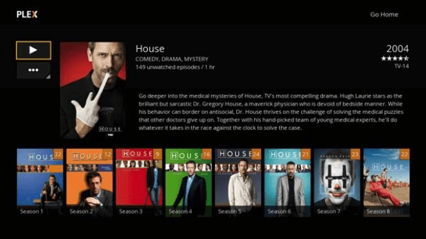 Plex for Roku app