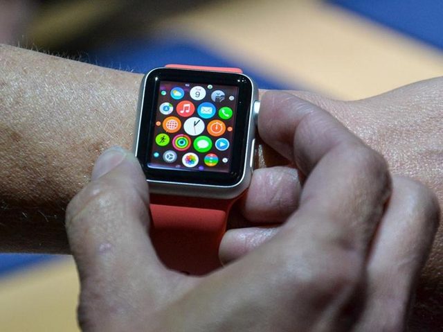 Apple Watch on wrist