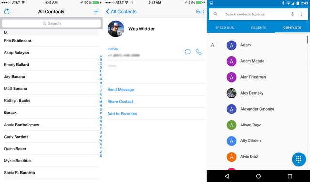 Contacts App Images