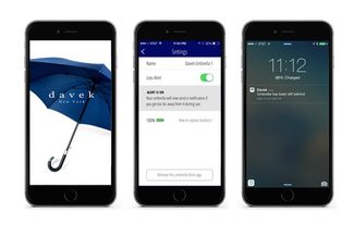 Davek Alert Umbrella Smart app