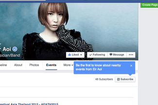 Facebook Events Subscribe Button