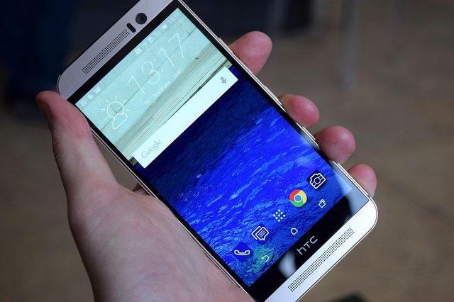 HTC One M9 front angle