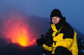 Fred Kamphues in action in Iceland.