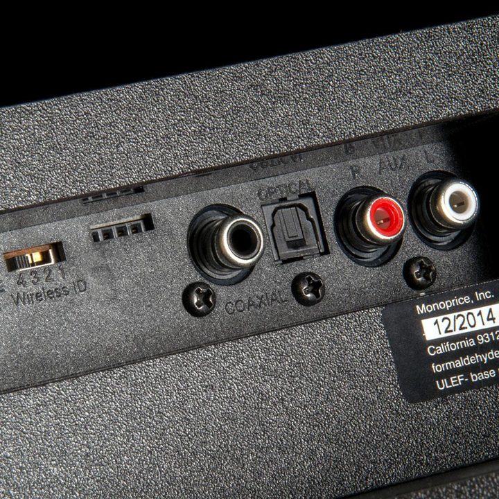 monoprice sound bar and subwoofer review 42 inch soundbar jacks