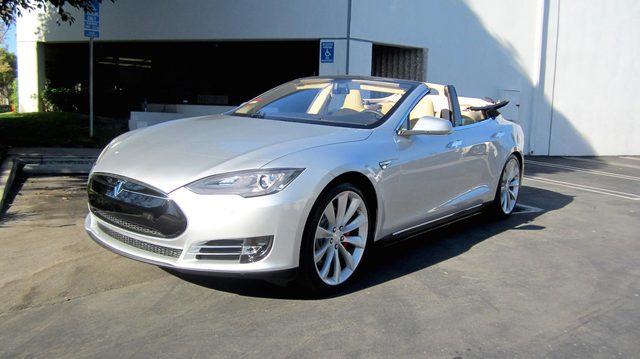 Tesla Model S convertible conversion