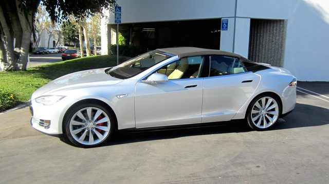 Tesla Model S convertible conversion