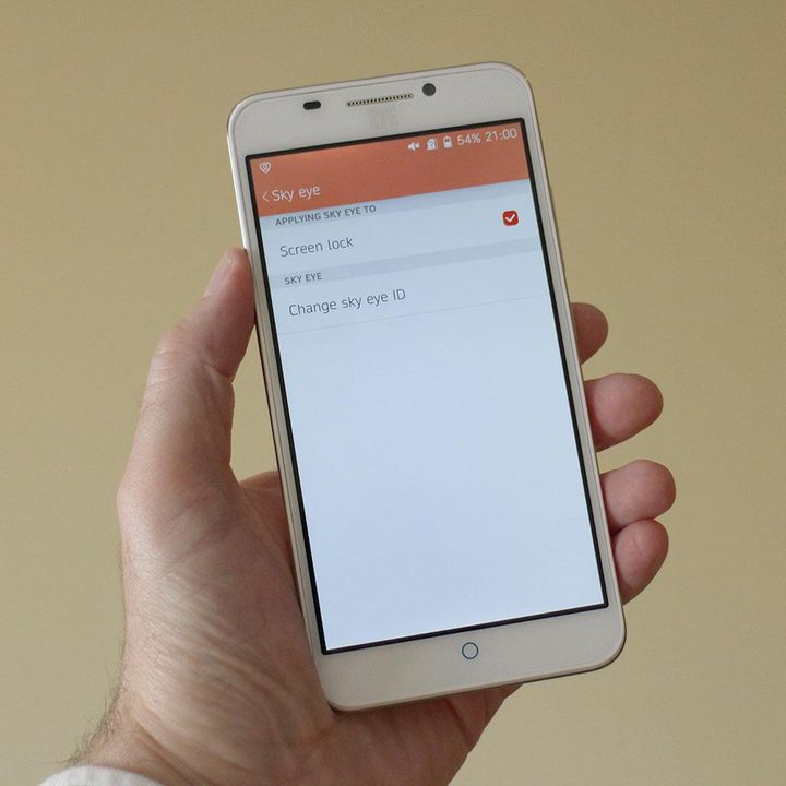 how retinal scanning works in ztes grand s3 zte sky eye