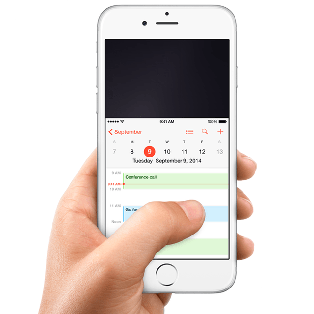 Using one hand to reach screen iPhone