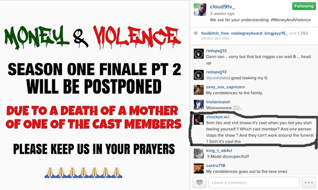 Money Violence postponed