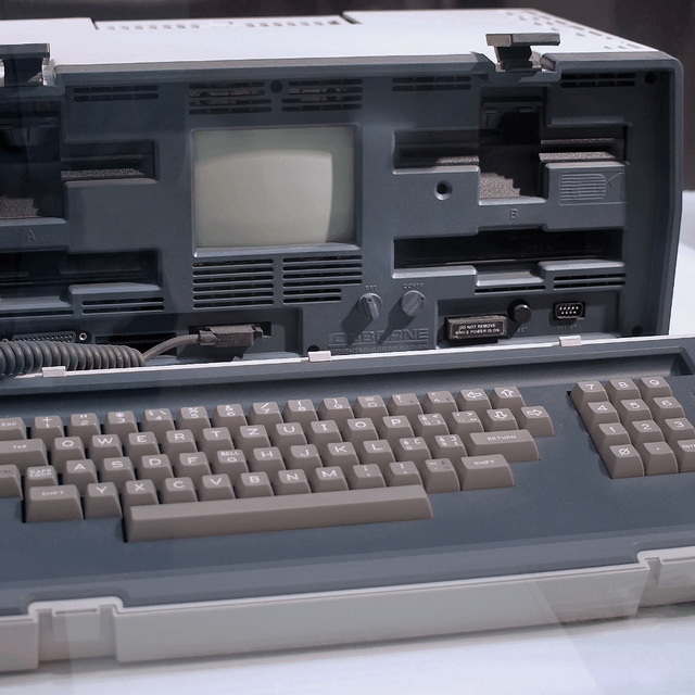 An Osborne 1 laptop