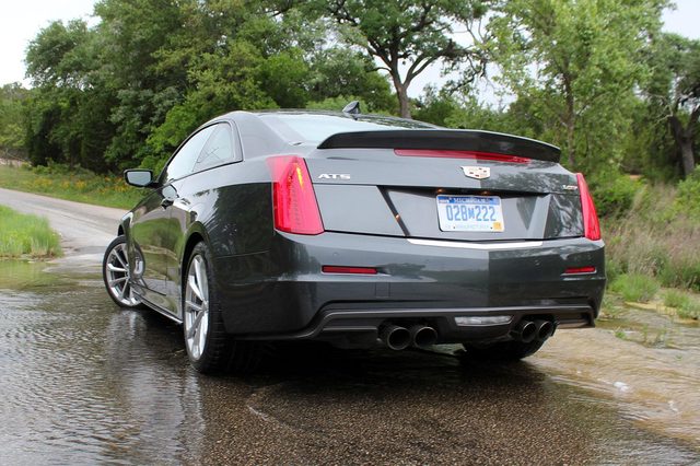 2016 Cadillac ATS V back angle
