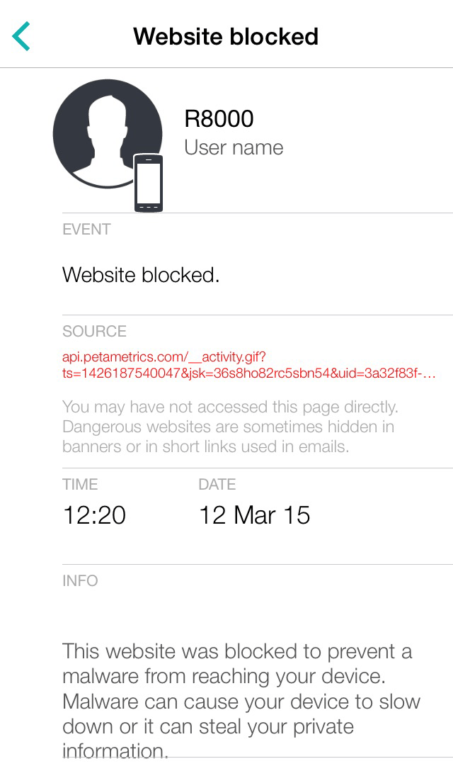 Bitdefender Box screenshot website blocked 2