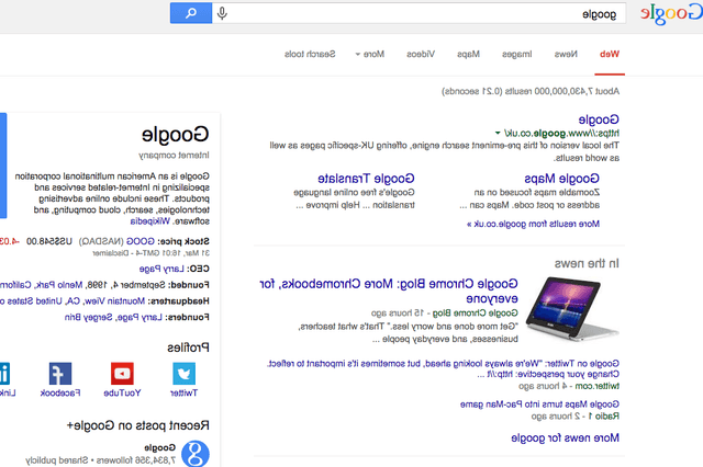Google Backwards