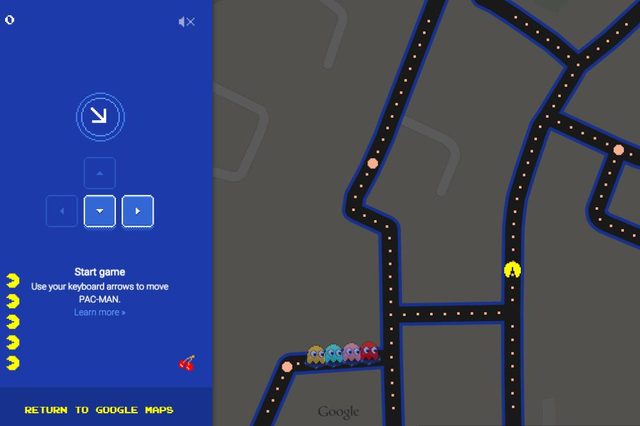 Google Maps PacMan
