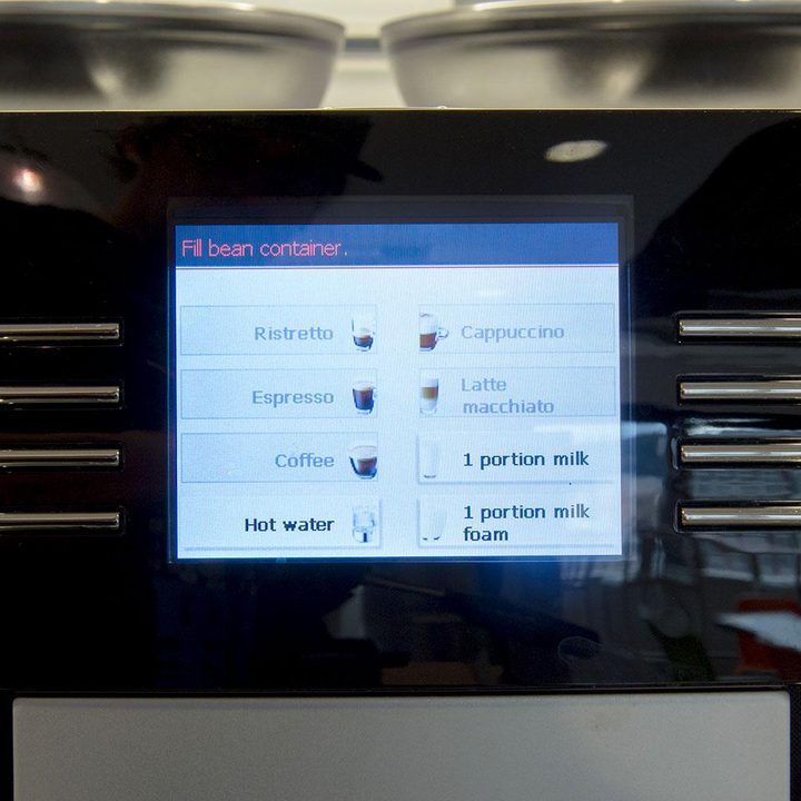 Jura Giga 5 screen on 2