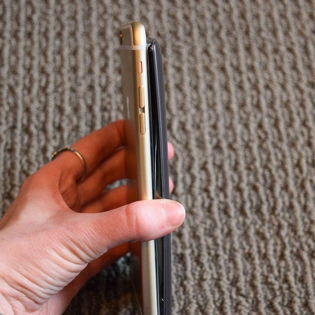 LG G4 iphone side comparison