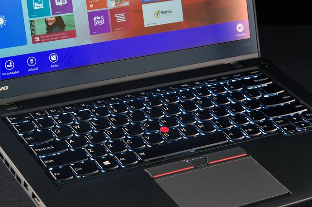 Lenovo ThinkPad T450S keyboard top