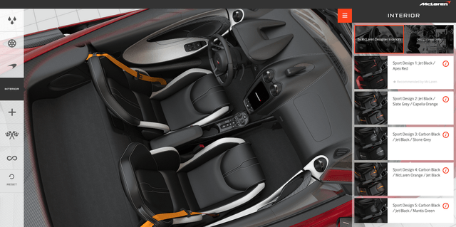 McLaren 570S Configurator