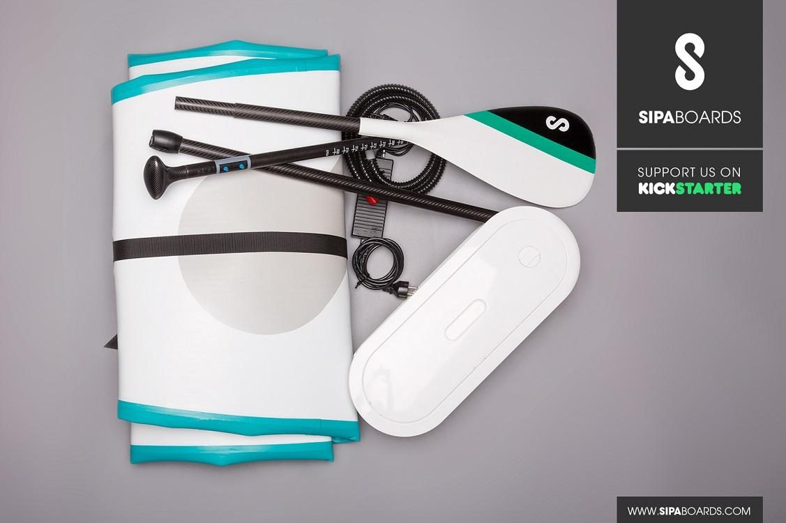 SipaBoard, the electric self-inflating stand-up paddleboard