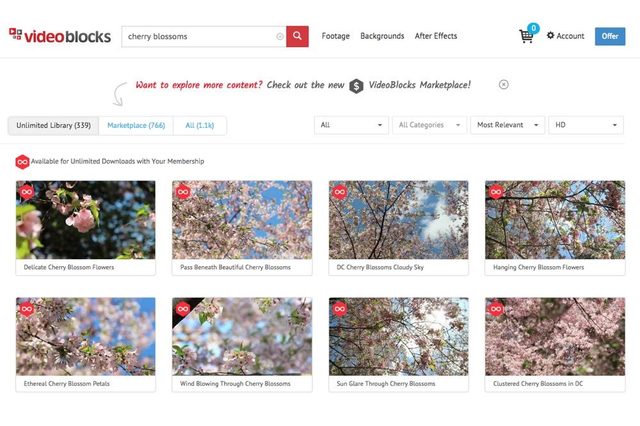 For a year, subscribers get unlimited access to VideoBlocks' library of footage, backgrounds, and after-effects.