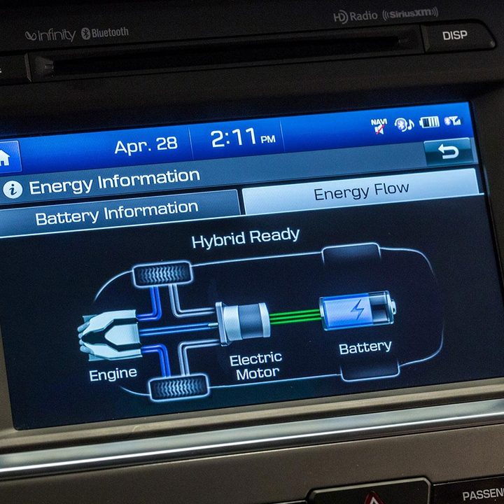 2016 Hyundai Sonata Plug in Hybrid console screen 5