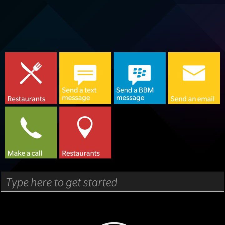 BlackBerry Leap screenshot grid