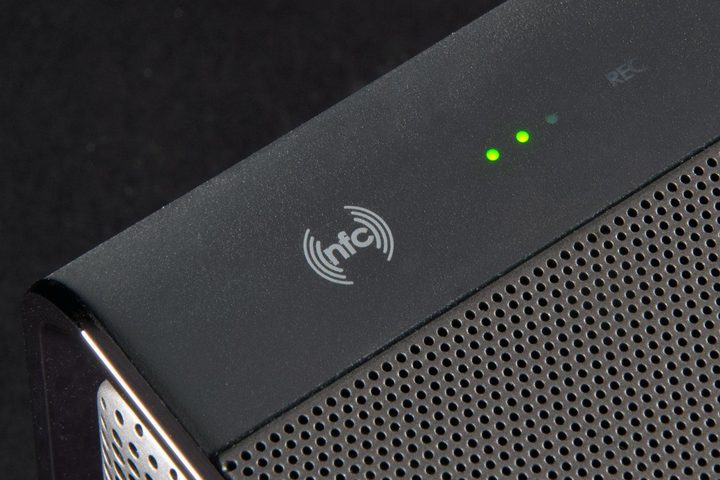 The NFC logo on the Creative Sound Blaster Roar.