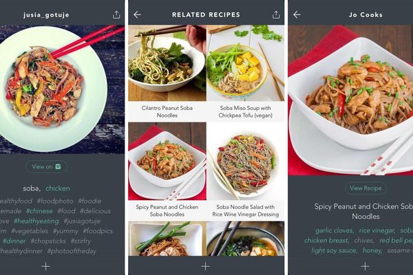 Handpick soba noodles
