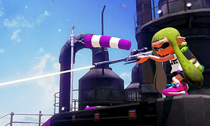 An inkling with a sniper.