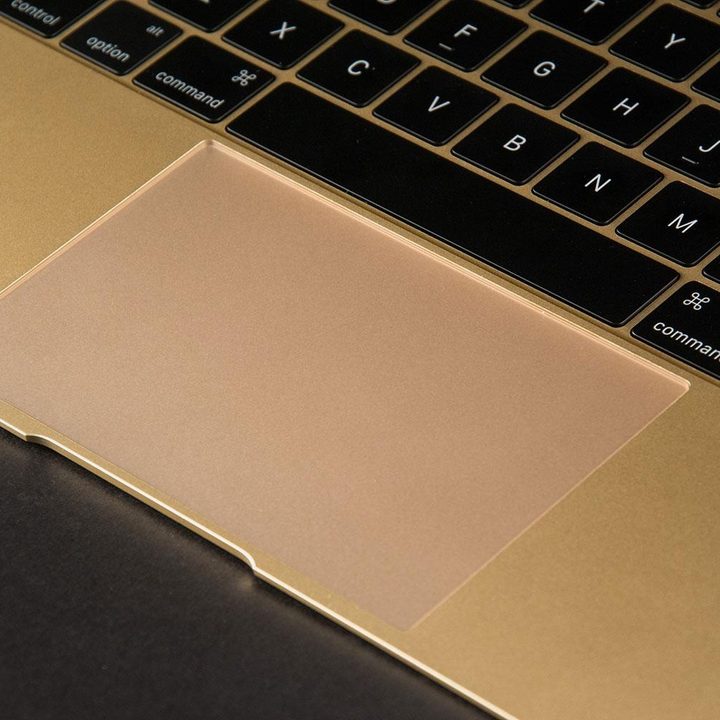 Close up of a trackpad on a MacBook 2015.
