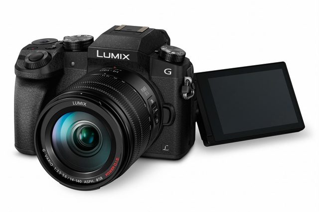 The Lumix G7 with the 14-140mm kit lens.
