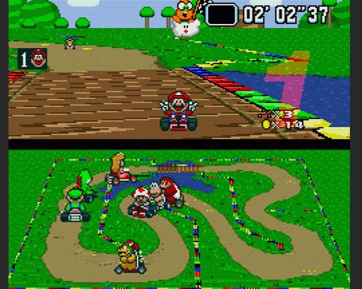 Mario Kart on SNES.