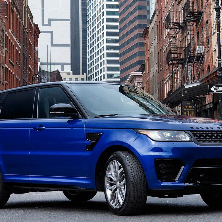 2016 Range Rover SVR parked angle