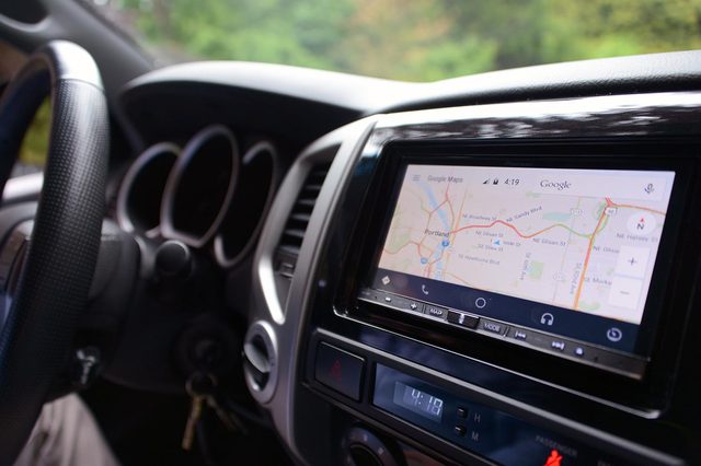 Android Auto System Map Screen