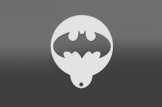 Batman Cappucinno Stencil