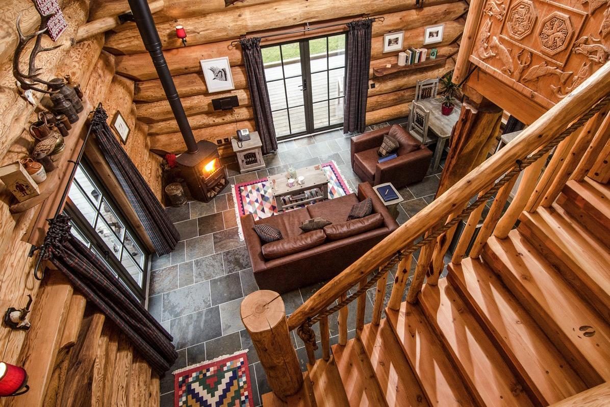 retreat from society and relax in these idyllic cabins around the world eagle brae highland log 8