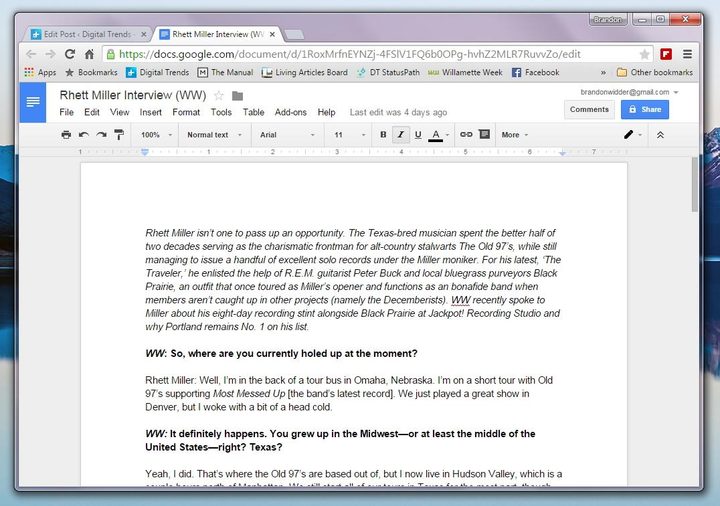 Google Docs I